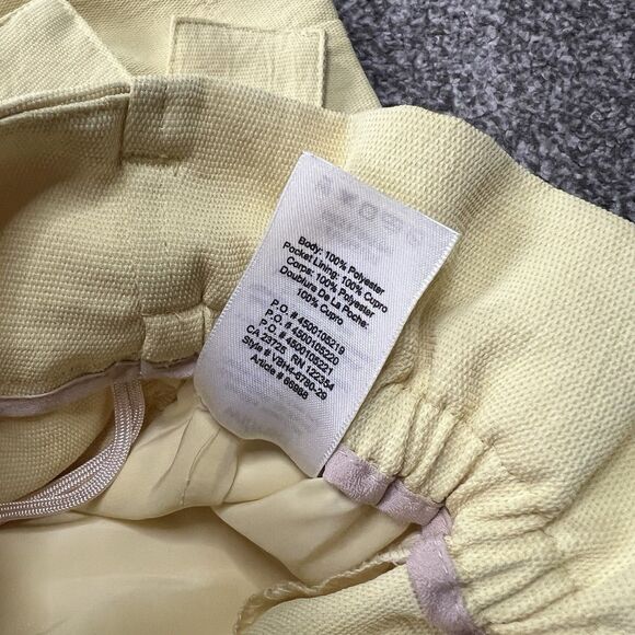 Wilfred Womens Yellow Pleated Front Pockets Belted Paperbag Shorts Size 10 - Picture 5 of 5